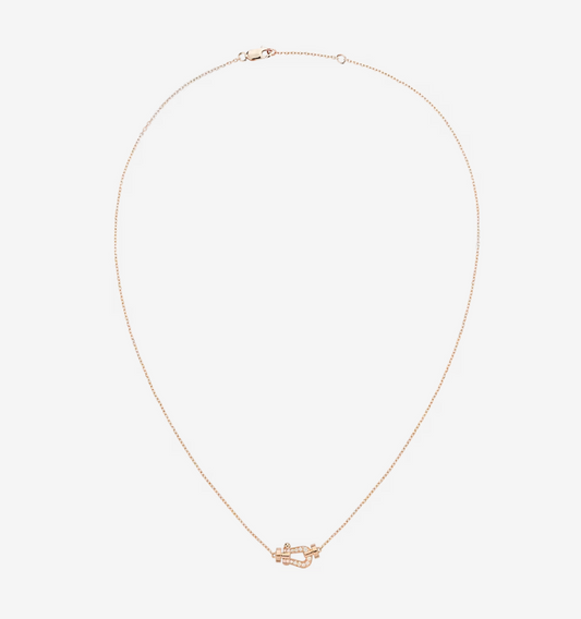 [Lucas Jewelry]FORCE 10 DIAMOND PINK GOLD NECKLACE MINI MODEL