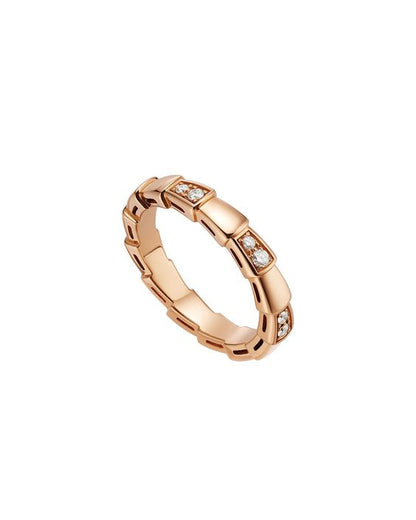 [Lucas Jewelry]SERPENTI RING PINK GOLD  3MM