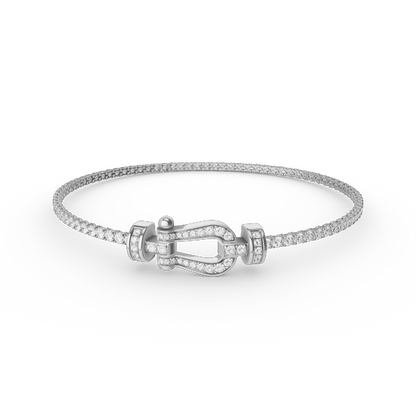 [Lucas Jewelry]FORCE  HORSESHOE  DIAMOND TENNIS BRACELET