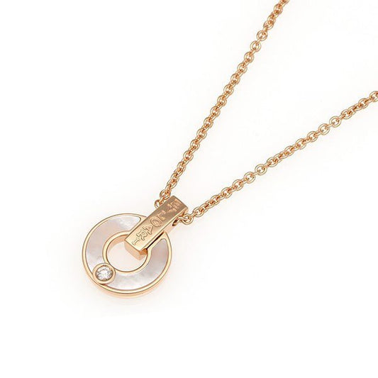 [Lucas Jewelry]GARI NECKLACE PINK GOLD MOP