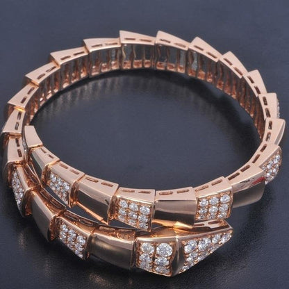 [Lucas Jewelry]SERPENTI BRACELET PINK GOLD DIAMOND