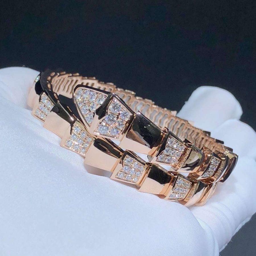 [Lucas Jewelry]SERPENTI BRACELET PINK GOLD DIAMOND