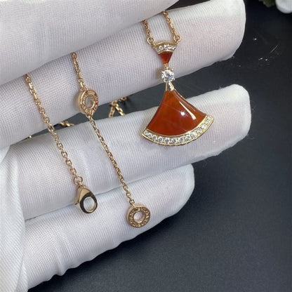 [Lucas Jewelry]DREAM NECKLACE CARNELIAN DIAMOND