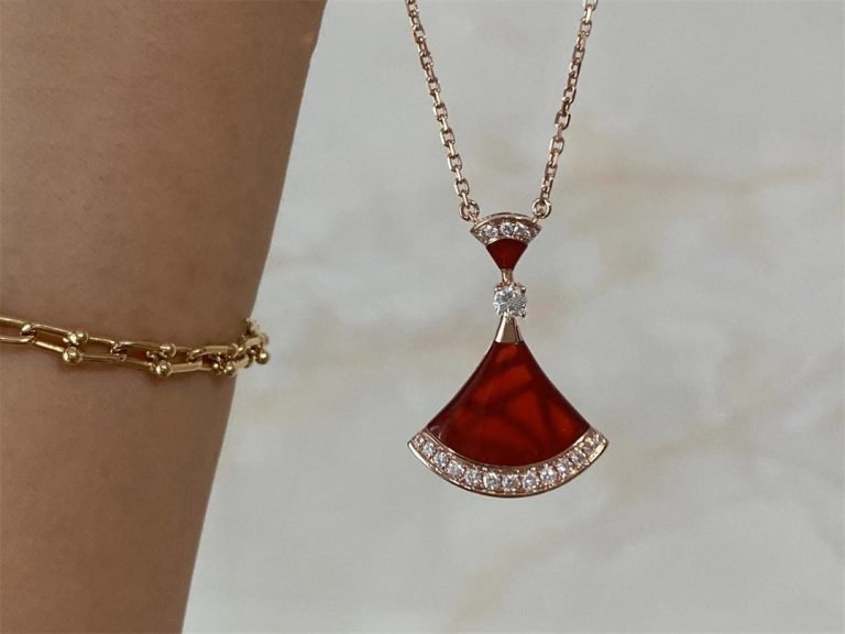 [Lucas Jewelry]DREAM NECKLACE CARNELIAN DIAMOND