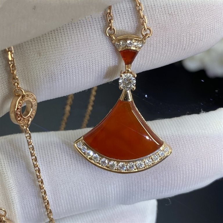 [Lucas Jewelry]DREAM NECKLACE CARNELIAN DIAMOND