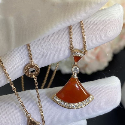 [Lucas Jewelry]DREAM NECKLACE CARNELIAN DIAMOND