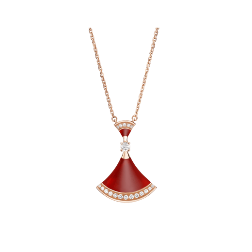 [Lucas Jewelry]DREAM NECKLACE CARNELIAN DIAMOND