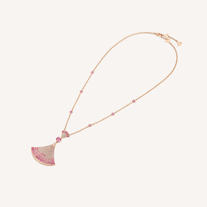 [Lucas Jewelry]DREAM NECKLACK DIAMOND PINK GOLD