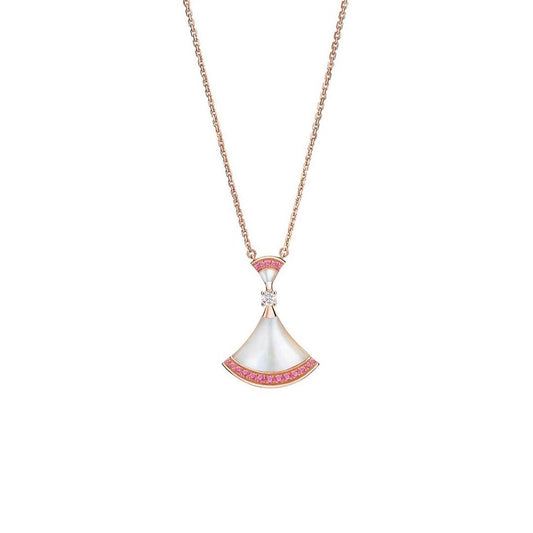 [Lucas Jewelry]DREAM NECKLACE MOP PINK DIAMOND