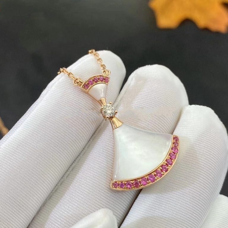 [Lucas Jewelry]DREAM NECKLACE MOP PINK DIAMOND