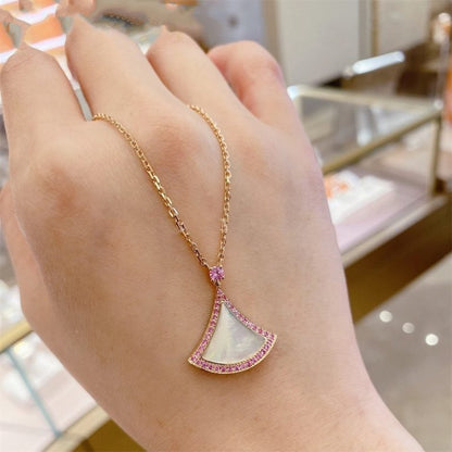 [Lucas Jewelry]DREAM NECKLACE MOP DIAMOND PINK