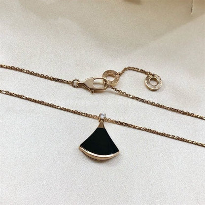 [Lucas Jewelry]DREAM NECKLACE ONYX 1 DIAMOND