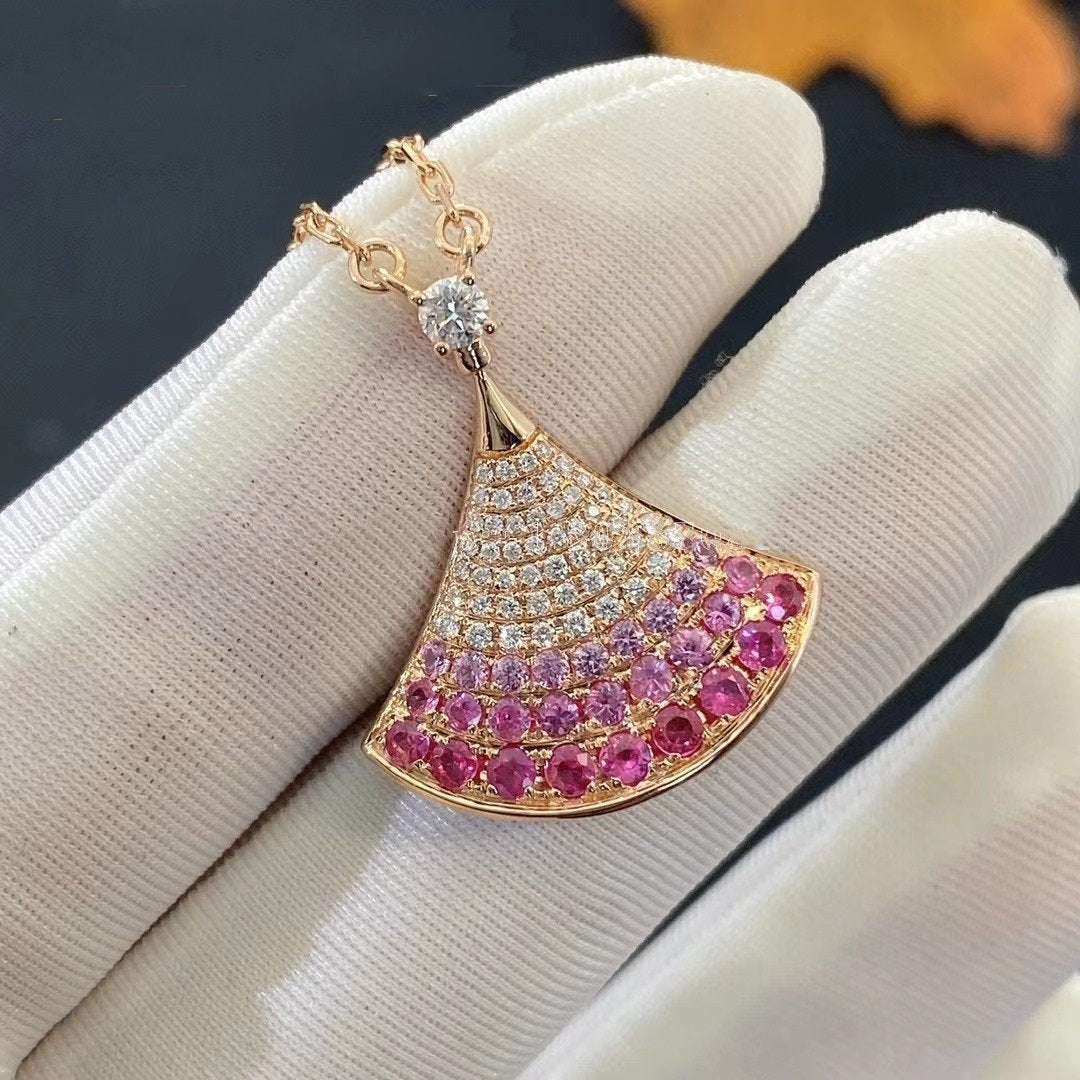 [Lucas Jewelry]DREAM NECKLACE PINK GOLD PINK DIAMOND