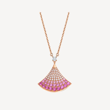 [Lucas Jewelry]DREAM NECKLACE PINK GOLD PINK DIAMOND