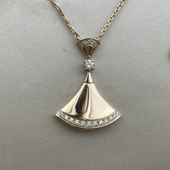 [Lucas Jewelry]DREAM NECKLACE PINK GOLD DIAMOND