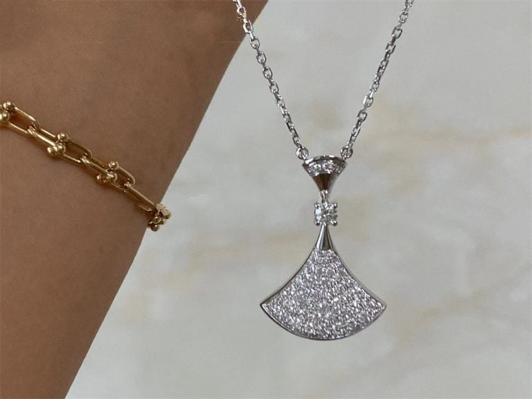 [Lucas Jewelry]DREAM NECKLACE SILVER FULL DIAMOND