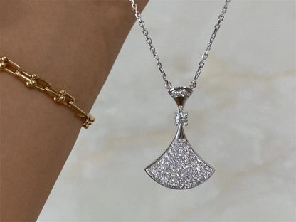 [Lucas Jewelry]DREAM NECKLACE SILVER FULL DIAMOND