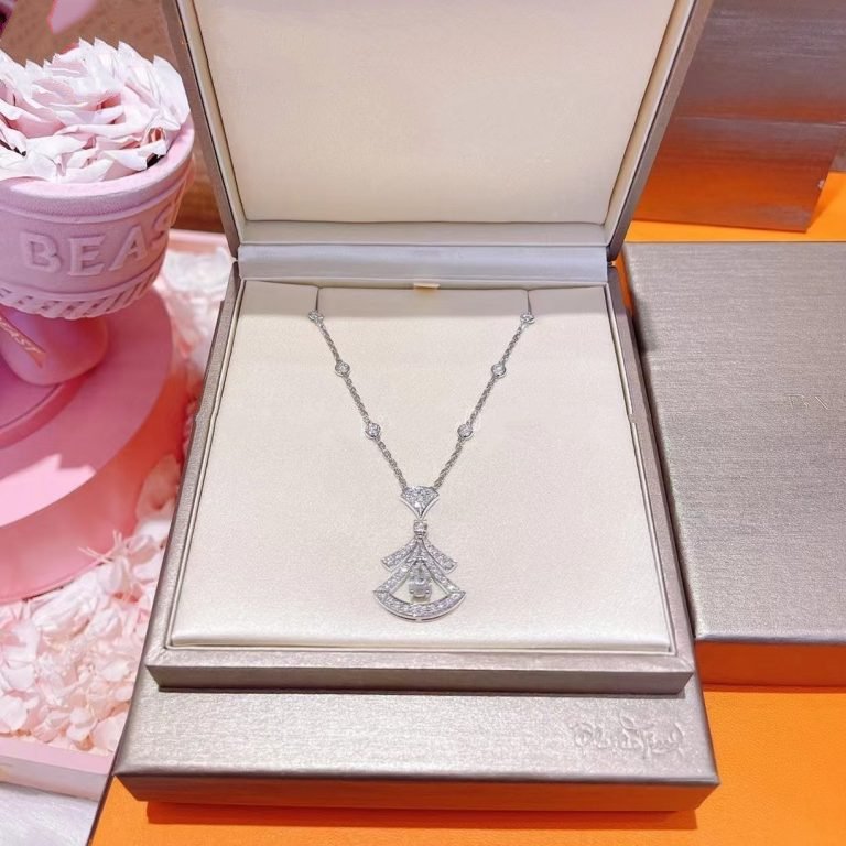 [Lucas Jewelry]DREAM NECKLACE WHITE DIAMOND SILVER