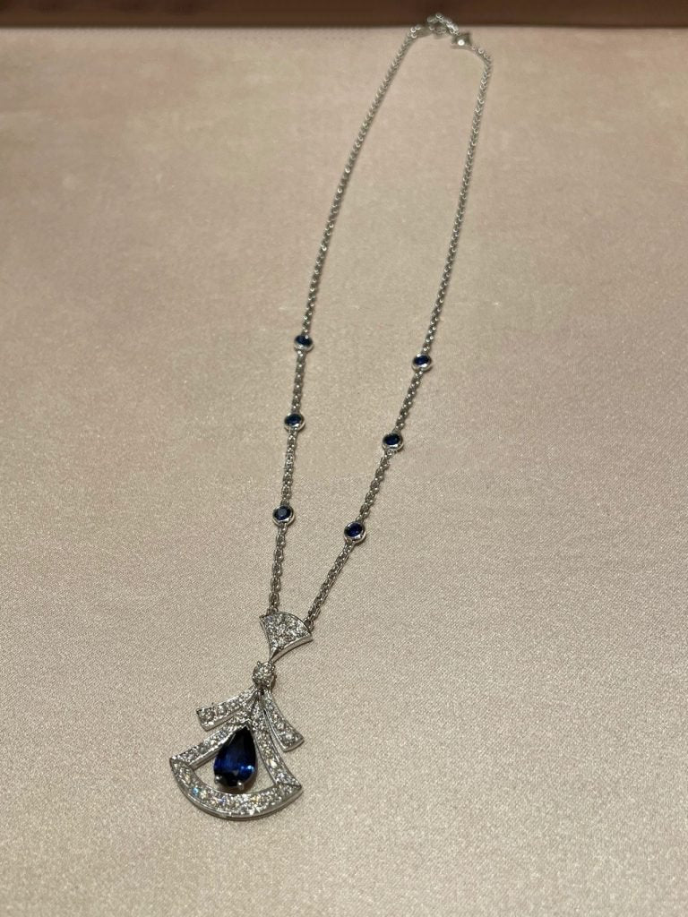 [Lucas Jewelry]DREAM NECKLACE AGATE DIAMOND SILVER