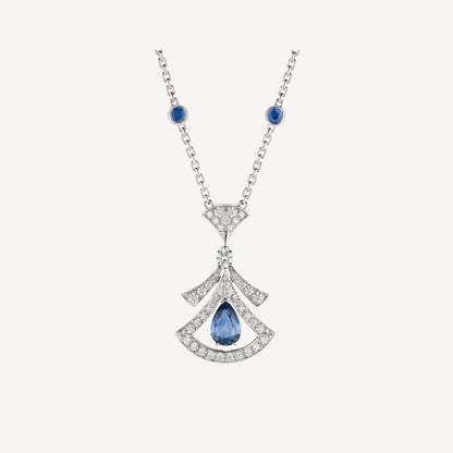 [Lucas Jewelry]DREAM NECKLACE AGATE DIAMOND SILVER