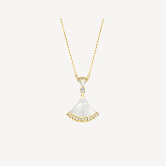 [Lucas Jewelry]DREAM NECKLACE MOP GOLD DIAMOND