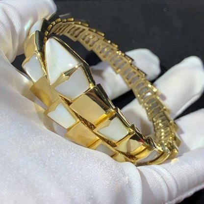 [Lucas Jewelry]SERPENTI BRACELET MOP GOLD