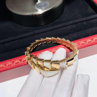 [Lucas Jewelry]SERPENTI BRACELET MOP GOLD