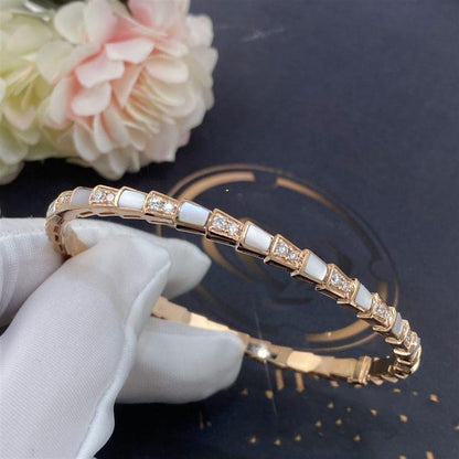 [Lucas Jewelry]SERPENTI BRACELET PINK GOLD MOP DIAMOND