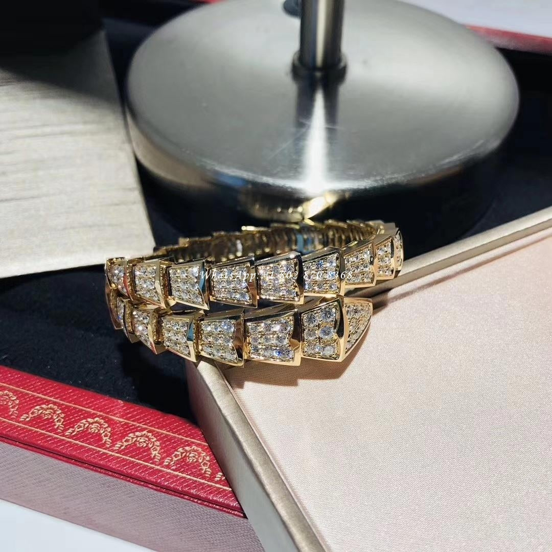 [Lucas Jewelry]SERPENTI BRACELET 8MM GOLD DIAMOND