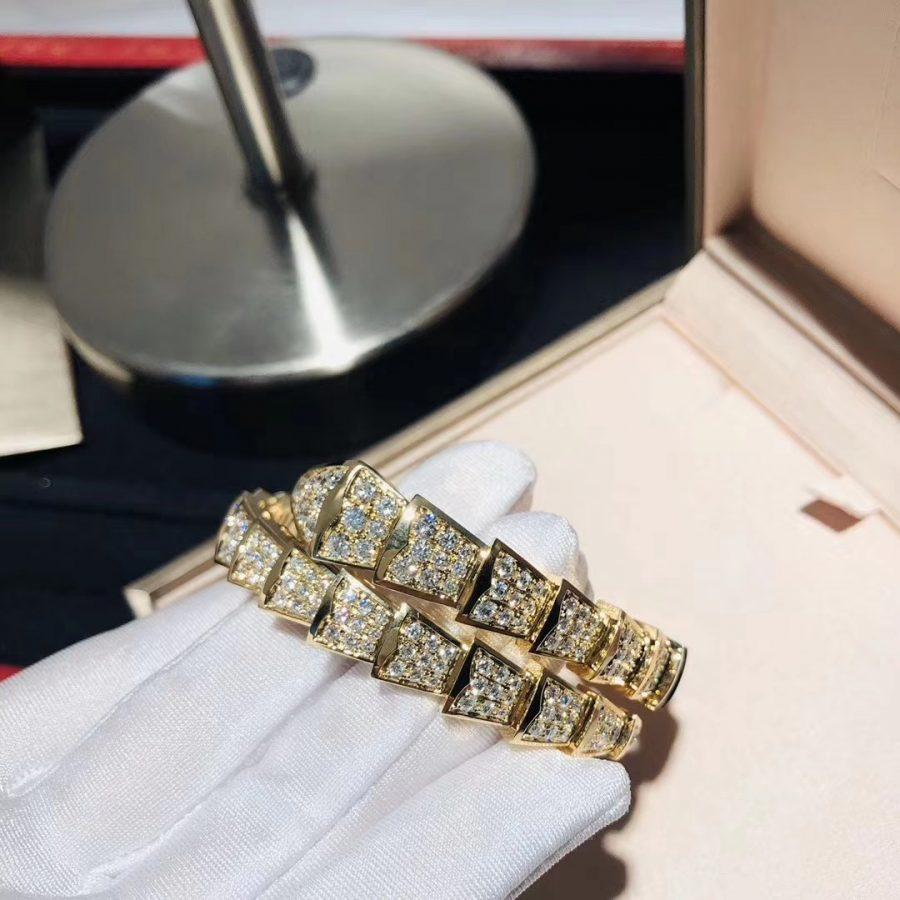 [Lucas Jewelry]SERPENTI BRACELET 8MM GOLD DIAMOND