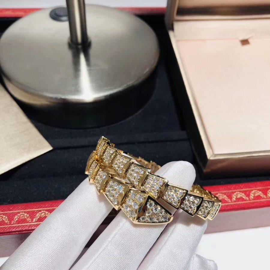 [Lucas Jewelry]SERPENTI BRACELET 8MM GOLD DIAMOND