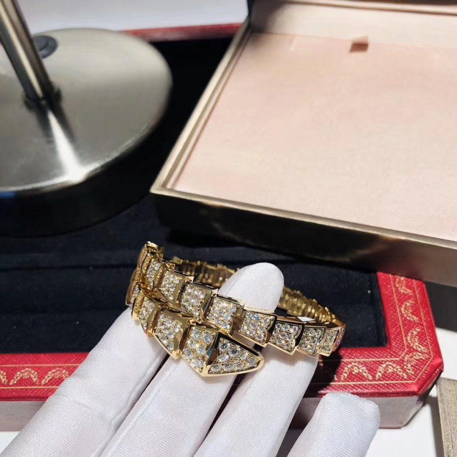 [Lucas Jewelry]SERPENTI BRACELET 8MM GOLD DIAMOND