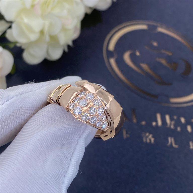 [Lucas Jewelry]SERPENTI RING PINK GOLD DIAMOND