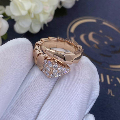 [Lucas Jewelry]SERPENTI RING PINK GOLD DIAMOND