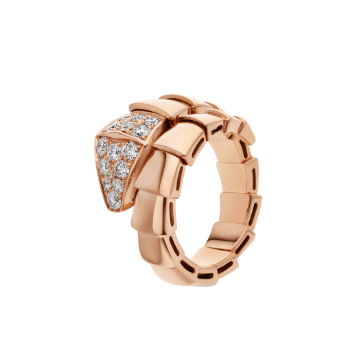 [Lucas Jewelry]SERPENTI RING PINK GOLD DIAMOND