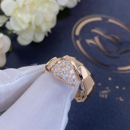 [Lucas Jewelry]SERPENTI RING PINK GOLD DIAMOND