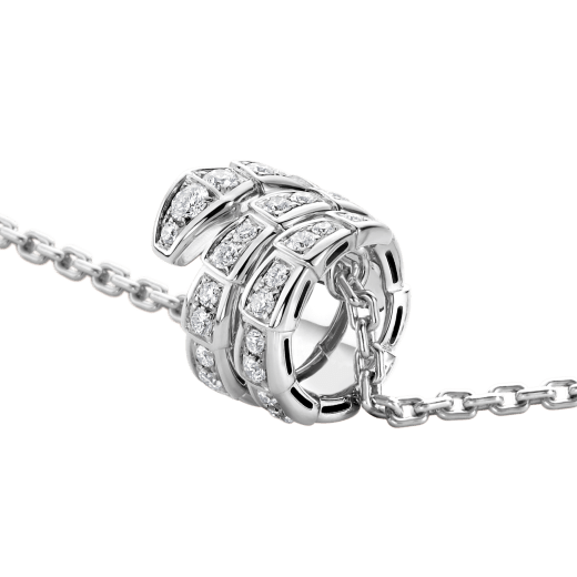 [Lucas Jewelry]SERPENTI  NECKLACE DOUBLE RING DIAMOND