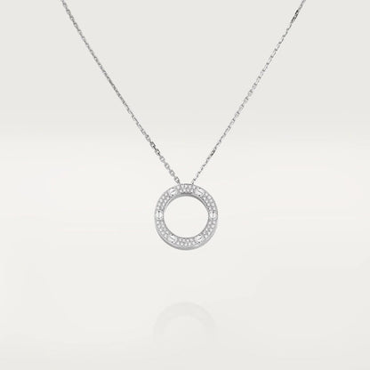 [Lucas Jewelry]LOVE NECKLACE ADJUSTABLE SILVER