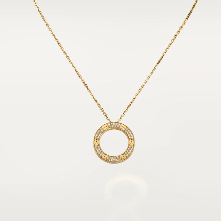 [Lucas Jewelry]LOVE NECKLACE ADJUSTABLE ROSE GOLD