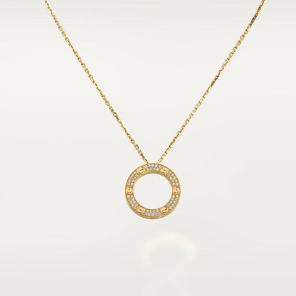 [Lucas Jewelry]LOVE NECKLACE ADJUSTABLE ROSE GOLD