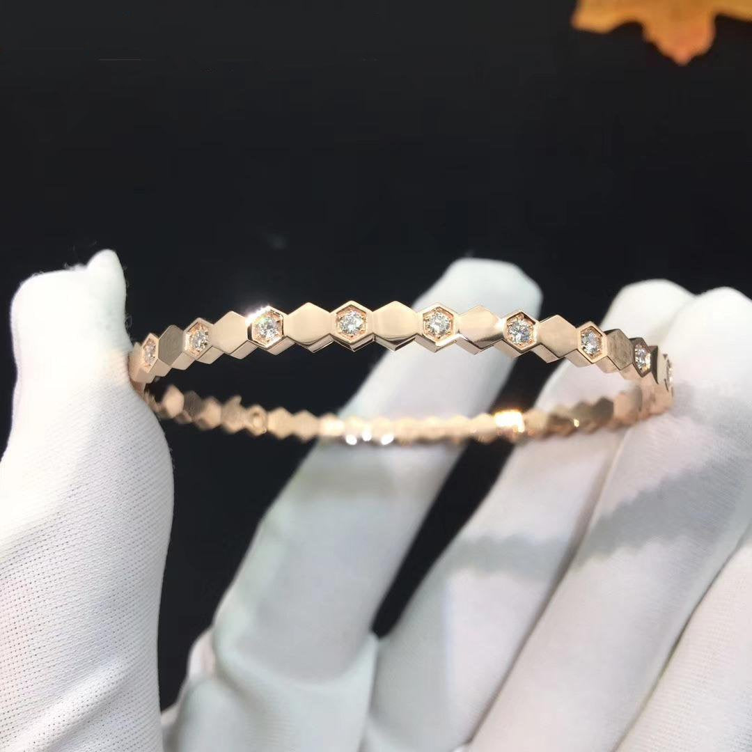 [Lucas Jewelry]BEE LOVE PINK GOLD DIAMOND BRACELET