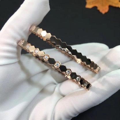 [Lucas Jewelry]BEE LOVE PINK GOLD DIAMOND BRACELET