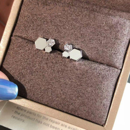 [Lucas Jewelry]BEE LOVE SILVER DIAMOND EARRINGS