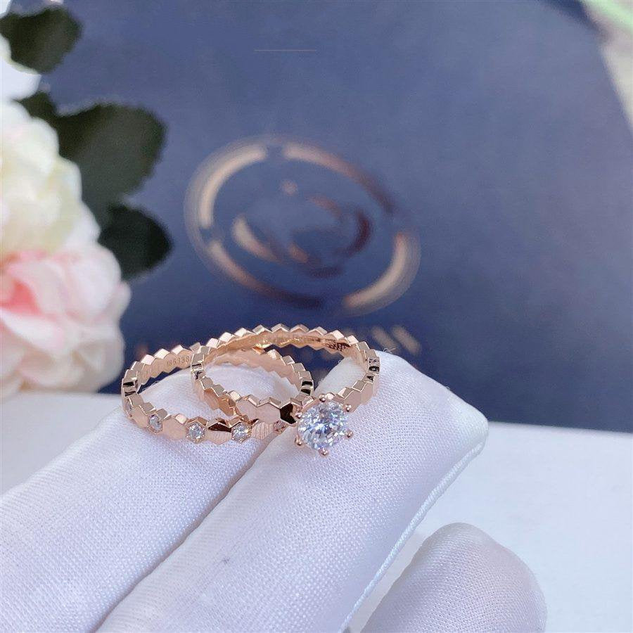 [Lucas Jewelry]BEE LOVE RING PINK GOLD 1 DIAMOND