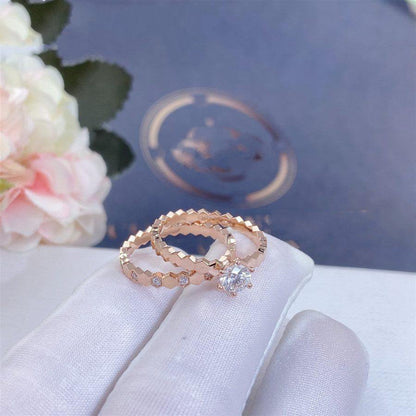 [Lucas Jewelry]BEE LOVE RING PINK GOLD DIAMOND