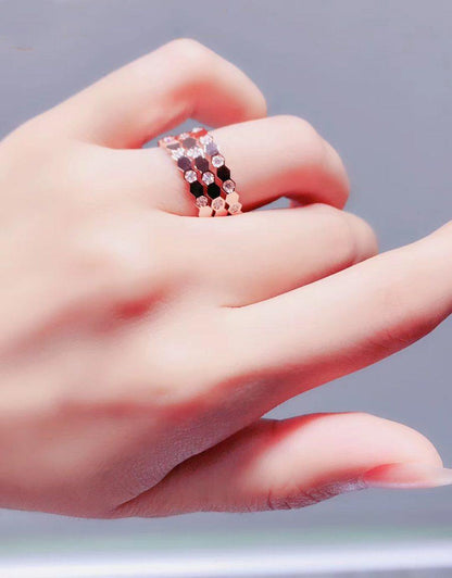 [Lucas Jewelry]BEE LOVE RING PINK GOLD DIAMOND