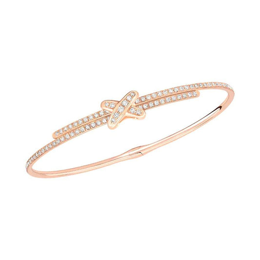 [Lucas Jewelry]JEUX DE BRACELET DIAMONDS PINK GOLD