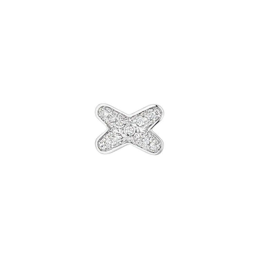 [Lucas Jewelry]JEUX DE SILVER DIAMOND EARRINGS