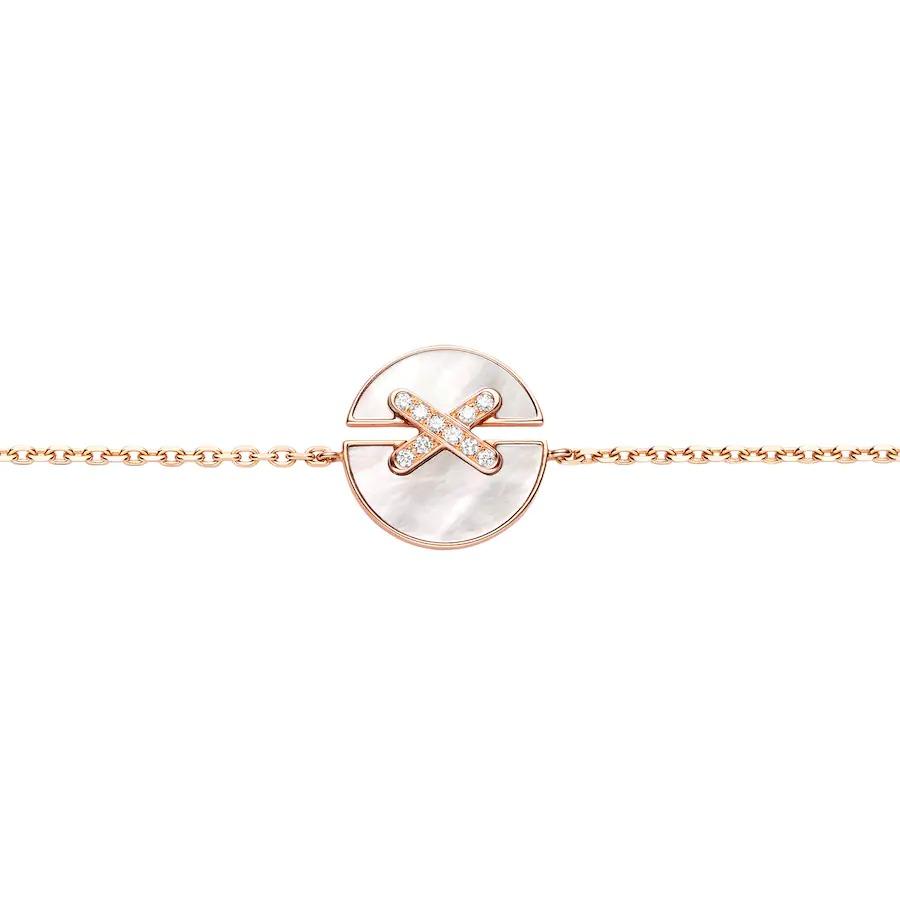 [Lucas Jewelry]JEUX DE BRACELET MOP PINK GOLD DIAMONDS