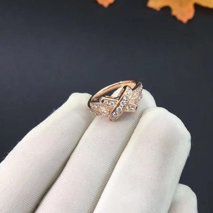 [Lucas Jewelry]JEUX DE RING PINK GOLD DIAMOND